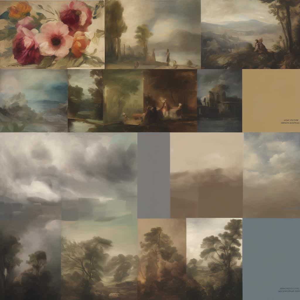 Ομορφες ζωγραφιές τοπίου και τέχνης με φυσικά μοτίβα και δημιουργική πινελιά.